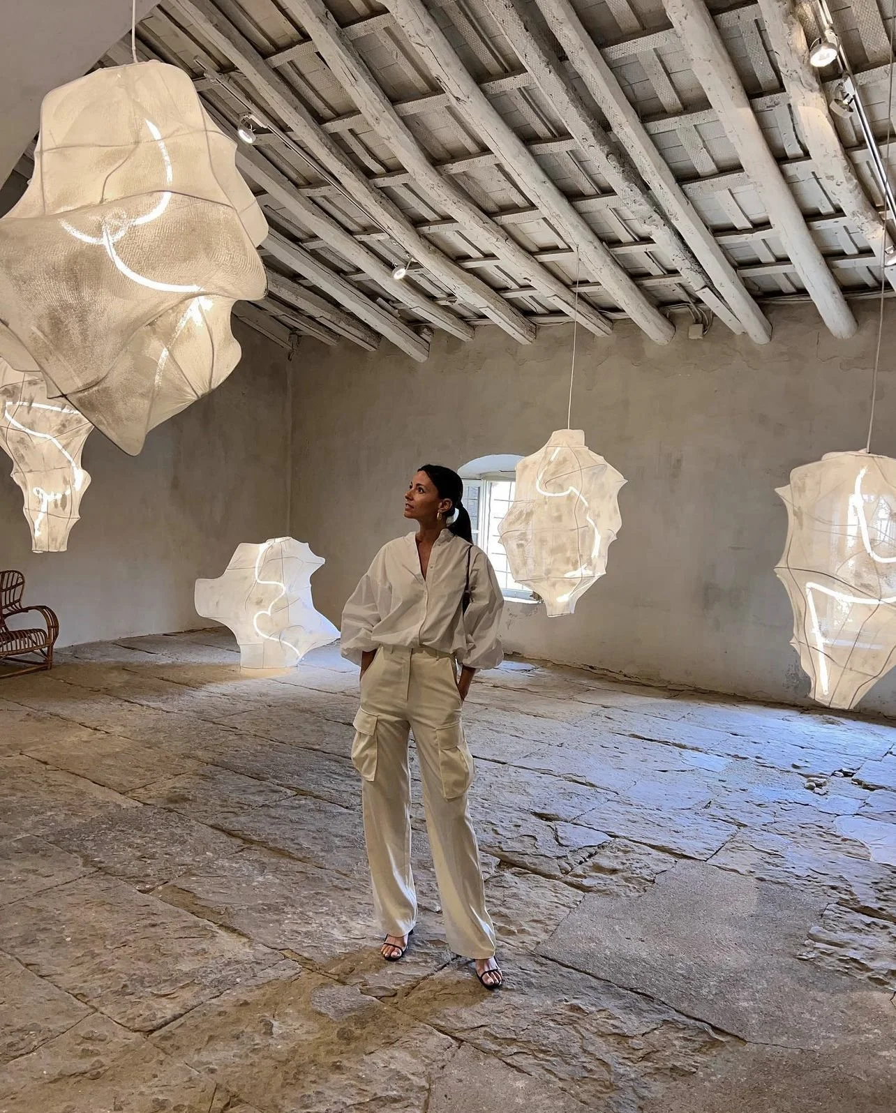 Black white 2024 and khaki outfits